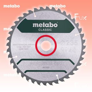 Metabo Kreissägeblatt 254 mm classic