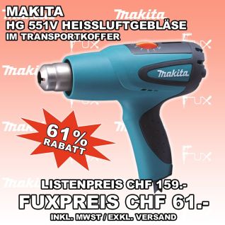 Makita HG 551 Heissluftgebläse